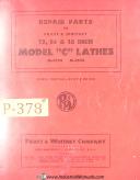 Pratt & Whitney-Pratt & Whitney No. 1 1/2B Jog Borer, M-1628 Repair Parts Lists Manual Year 1955-1 1/2B-No. 1 1/2B-03